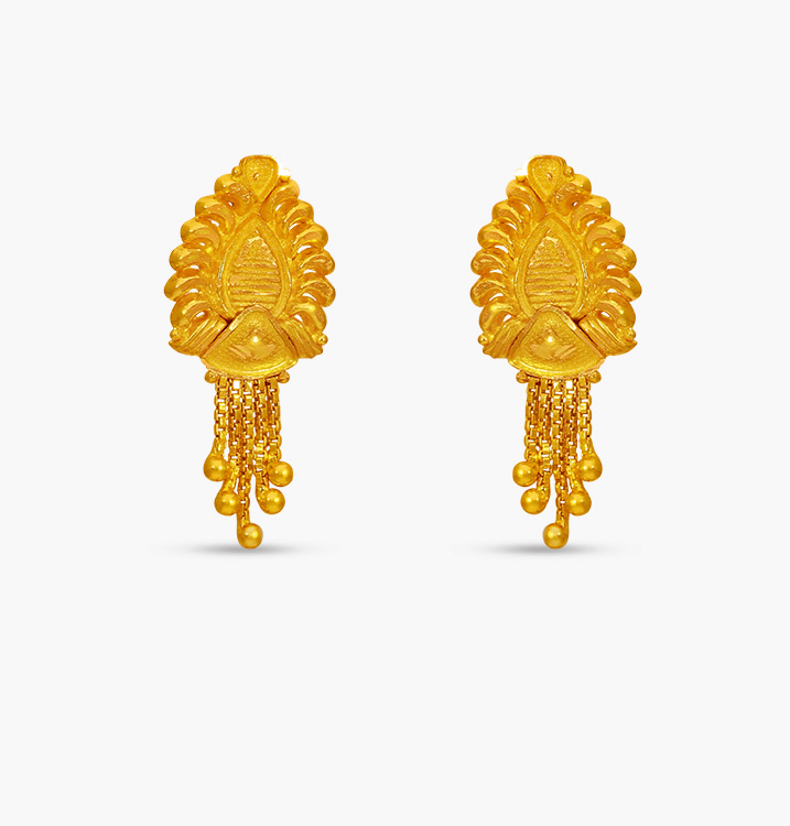 The Captivating 22K Drop Earring